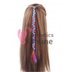 Coada de par impletita cu elastic de 40cm Cod: CFT004 Lila